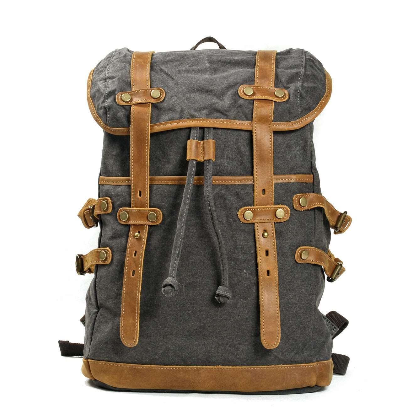 Canvas Casual Shoulder Backpack Waterproof Outdoor Travel Student Schoolbag MVP Sports Wear & Gear