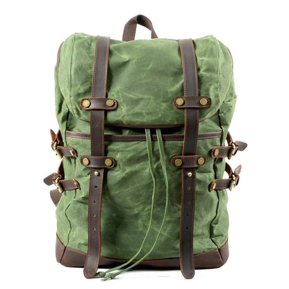 Canvas Casual Shoulder Backpack Waterproof Outdoor Travel Student Schoolbag - MVP Sports Wear & Gear