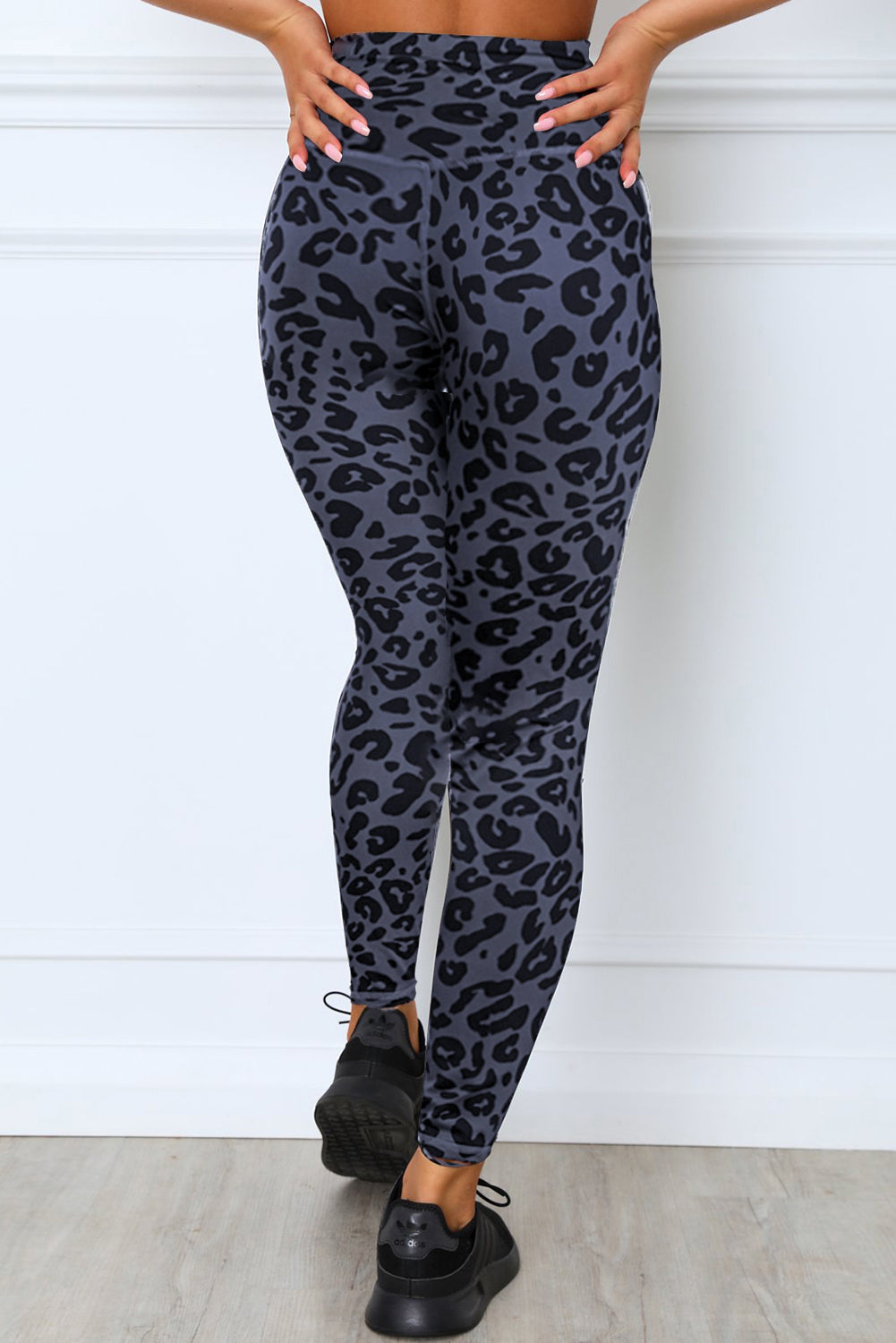 Charcoal Leopard Sports Bra and Legging Set - MVP Sports Wear & Gear