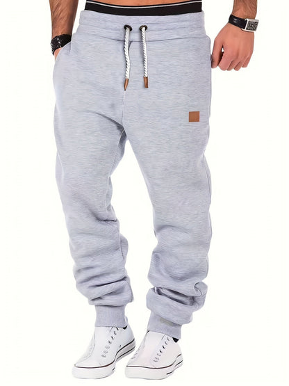 Classic Design Tapered Joggers, Men's Casual Loose Fit MVP Sports Wear & Gear