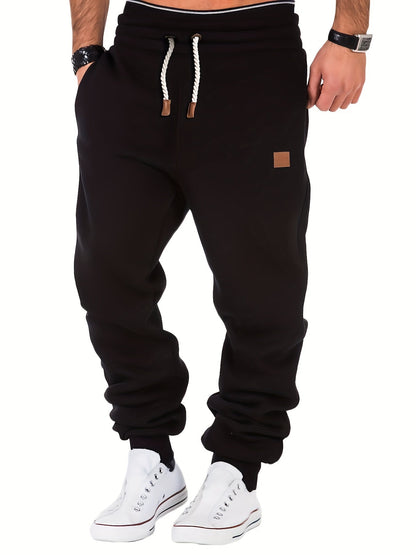 Classic Design Tapered Joggers, Men's Casual Loose Fit MVP Sports Wear & Gear