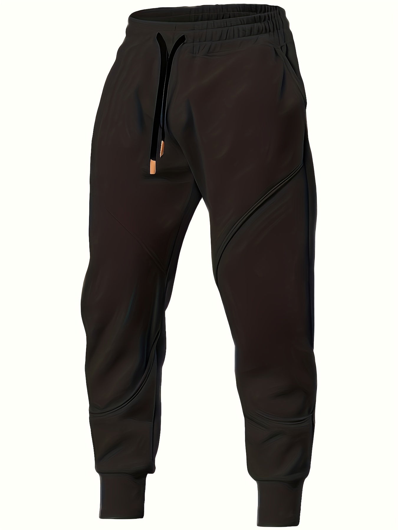 Classic Design Tapered Joggers, Men's Casual Stretch Waist Drawstring Sports Pants MVP Sports Wear & Gear