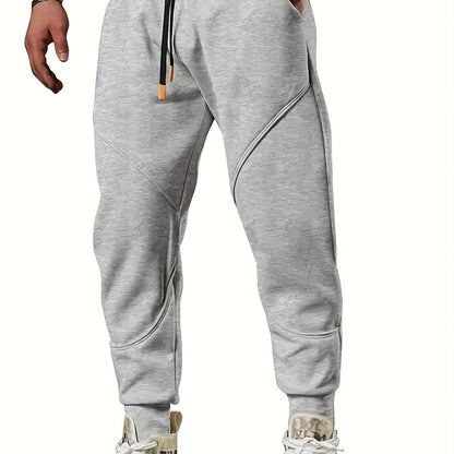 Classic Design Tapered Joggers, Men's Casual Stretch Waist Drawstring Sports Pants - MVP Sports Wear & Gear