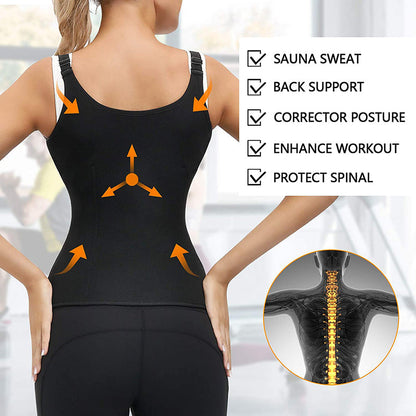 Corset Zipper Vest Body Shaper - MVP Sports Wear & Gear