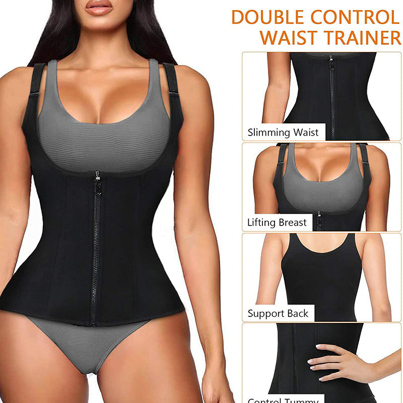 Corset Zipper Vest Body Shaper - MVP Sports Wear & Gear