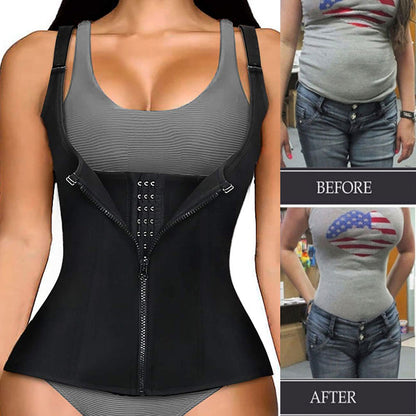 Corset Zipper Vest Body Shaper - MVP Sports Wear & Gear