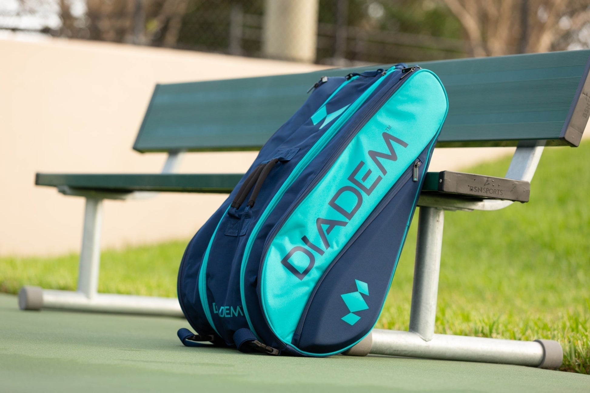 Diadem Tour 12 Pack Elevate Racket Bag (Teal/Navy) by Diadem Sports - MVP Sports Wear & Gear