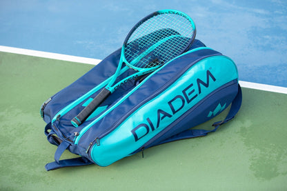 Diadem Tour 12 Pack Elevate Racket Bag (Teal/Navy) by Diadem Sports - MVP Sports Wear & Gear