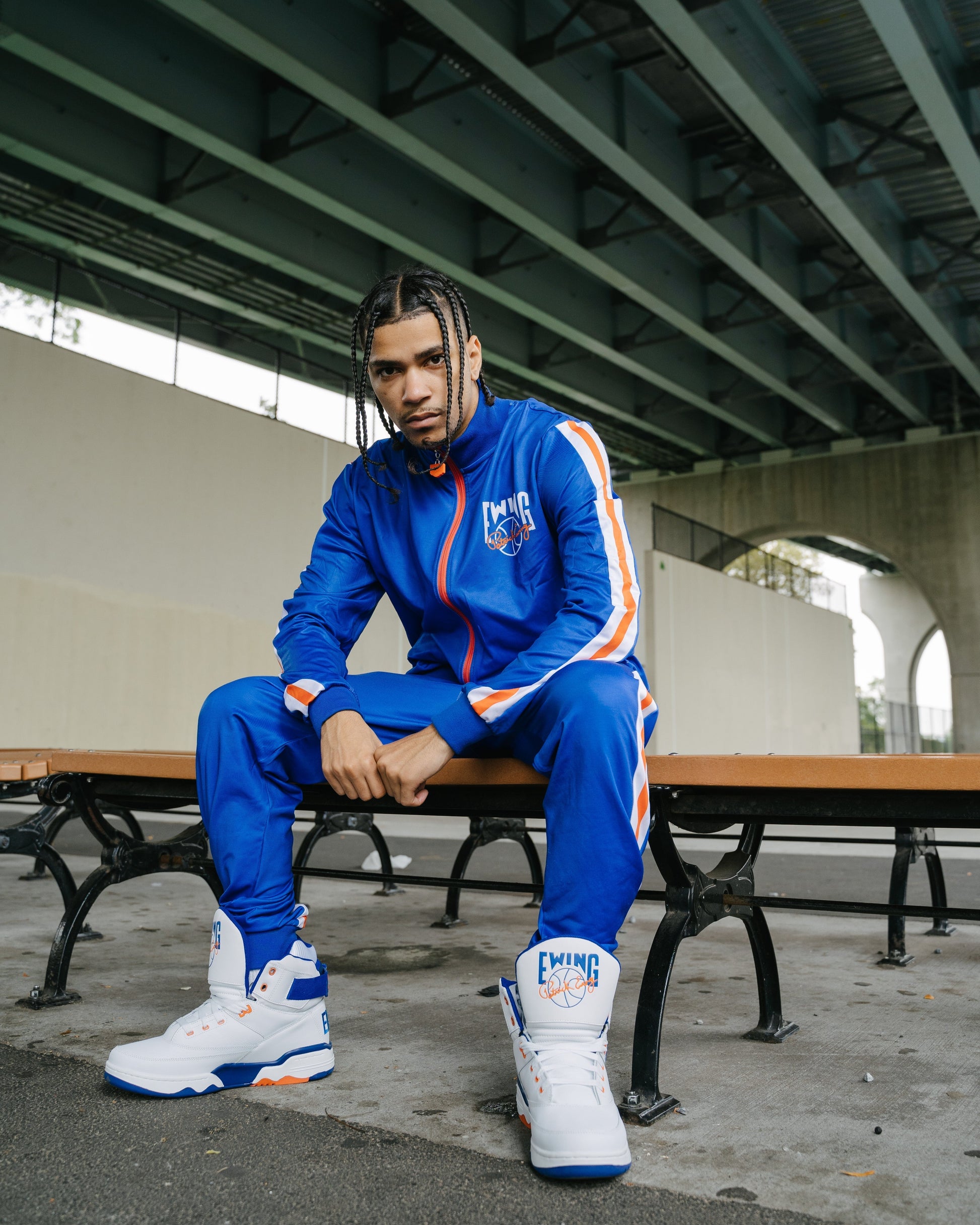 Ewing Blue Track Jacket by Ewing Athletics - MVP Sports Wear & Gear