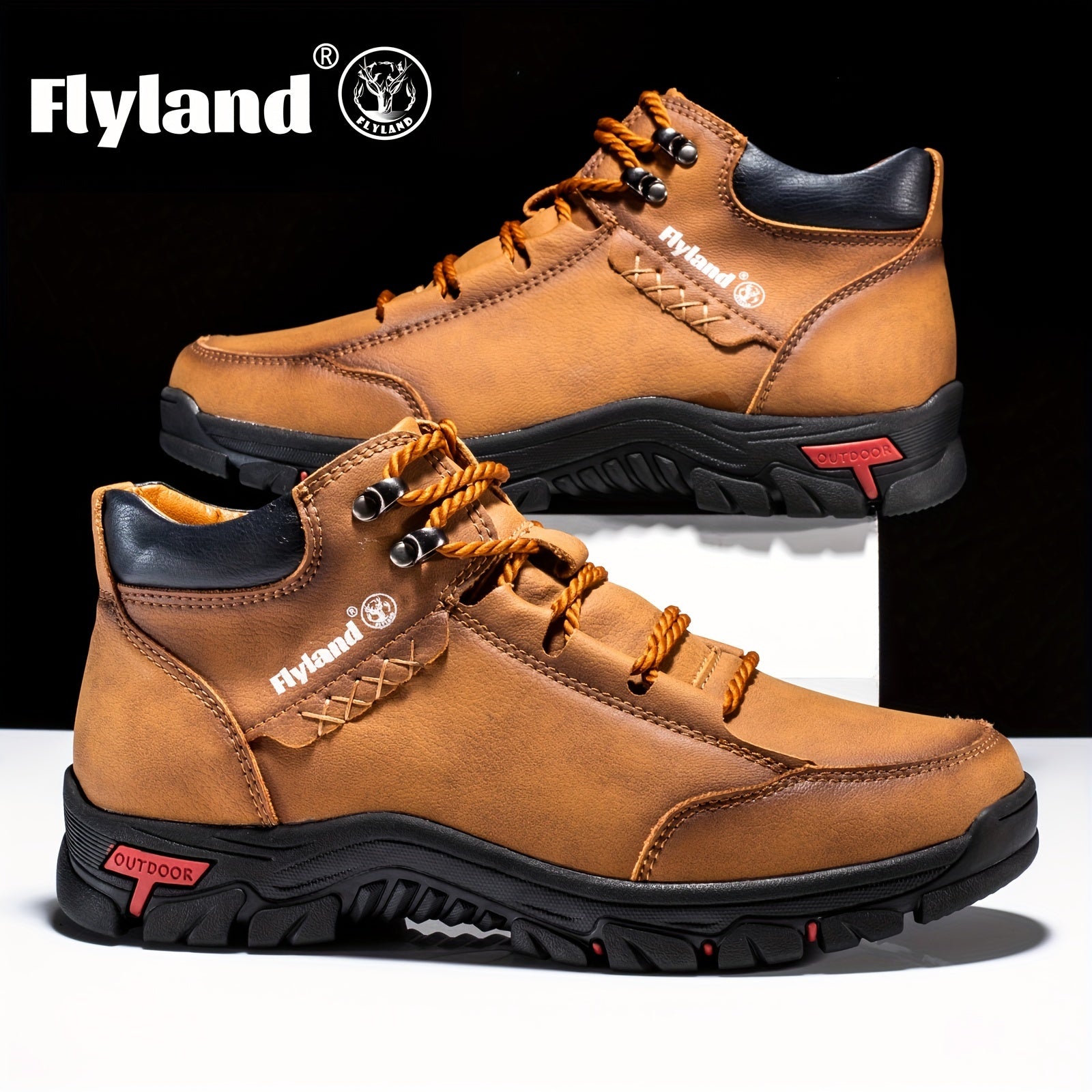 FLYLAND Men's Chukka Ankle Boots With Assorted Colors, Outdoor Sport Shoes For Camping Hiking - MVP Sports Wear & Gear