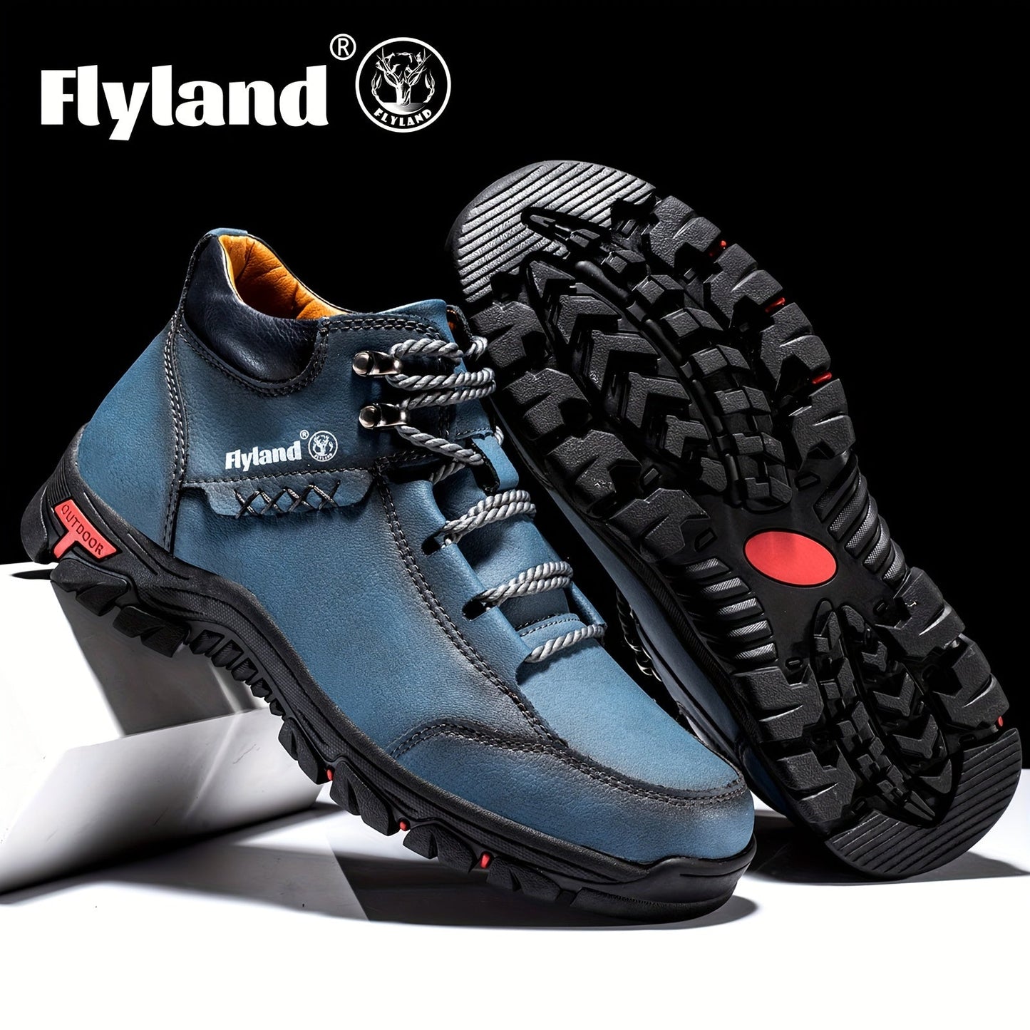 FLYLAND Men's Chukka Ankle Boots With Assorted Colors, Outdoor Sport Shoes For Camping Hiking - MVP Sports Wear & Gear