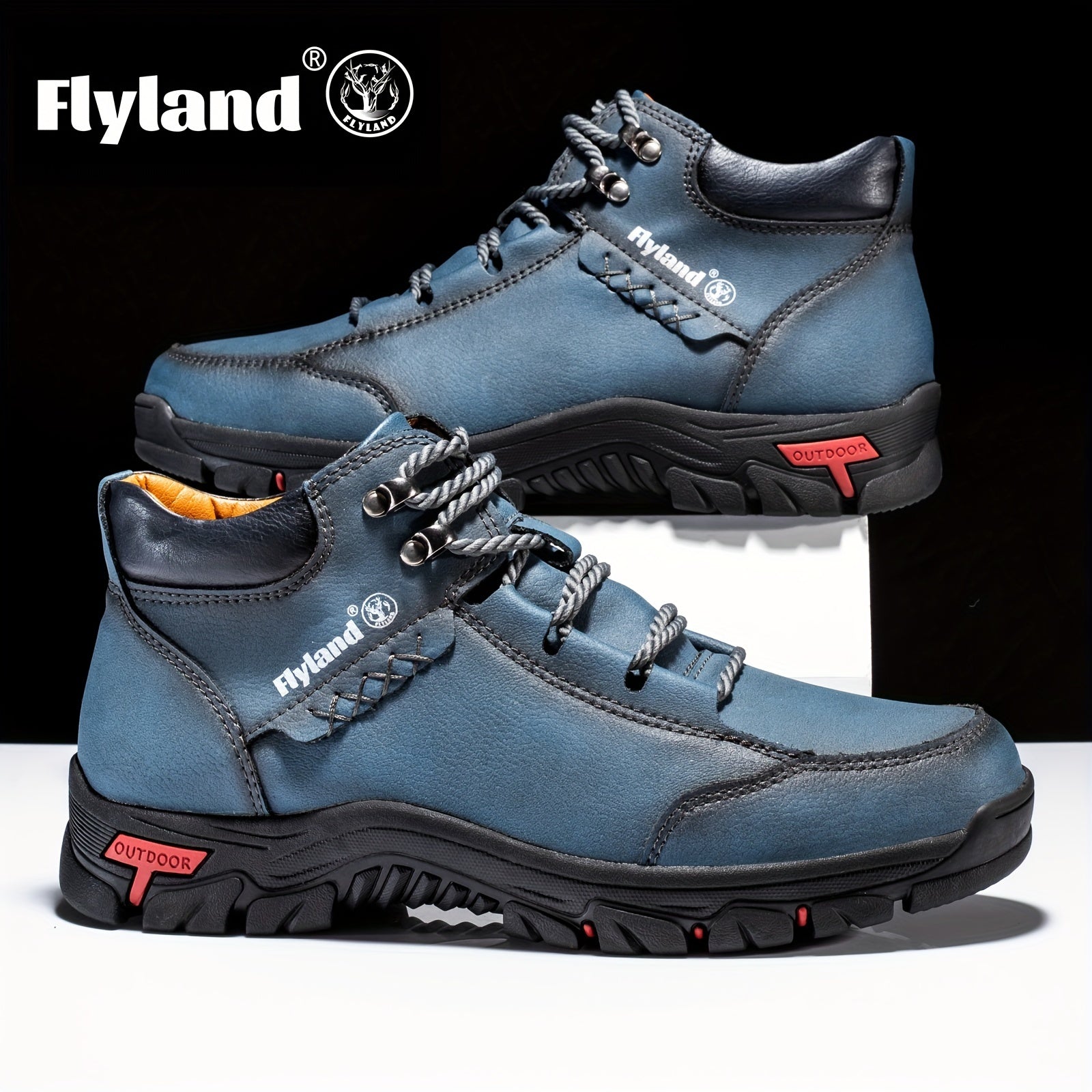 FLYLAND Men's Chukka Ankle Boots With Assorted Colors, Outdoor Sport Shoes For Camping Hiking - MVP Sports Wear & Gear