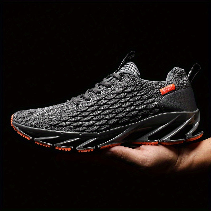 Fashion Solid Color Blade Type Sports Sneakers High Impact Wear Resistance Lace Up Weaving Running Shoes MVP Sports Wear & Gear