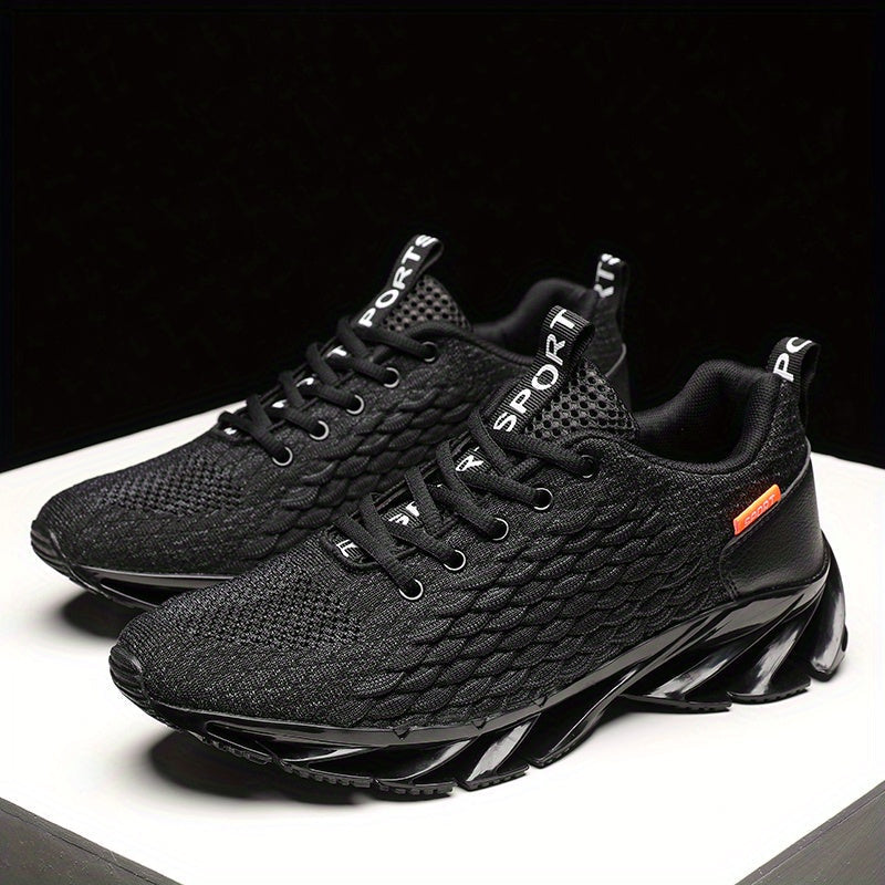 Fashion Solid Color Blade Type Sports Sneakers High Impact Wear Resistance Lace Up Weaving Running Shoes MVP Sports Wear & Gear