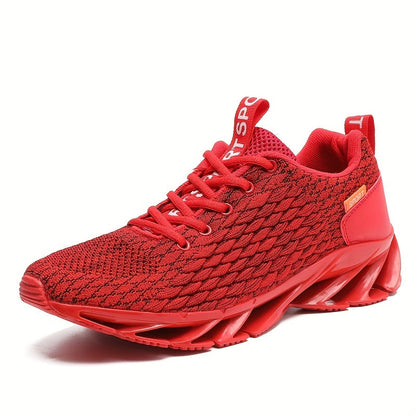 Fashion Solid Color Blade Type Sports Sneakers High Impact Wear Resistance Lace Up Weaving Running Shoes MVP Sports Wear & Gear