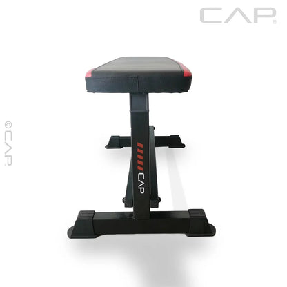 Flat Weight Bench & 50 lbs Adjustable Vinyl Dumbbell Set Combo - MVP Sports Wear & Gear