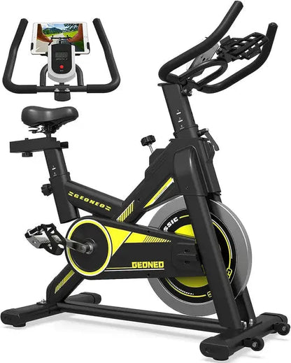 GEONEO Exercise Bike/Magnetic Resistance Exercise Bike for Home, Stationary Indoor Cycling Bike Cardio Gym with Ipad - MVP Sports Wear & Gear