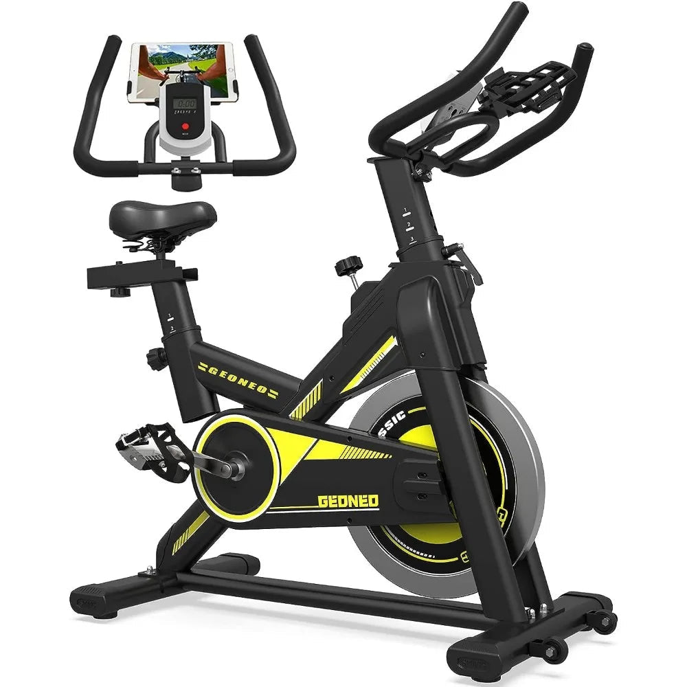 GEONEO Exercise Bike Magnetic Resistance Exercise Bike for Home