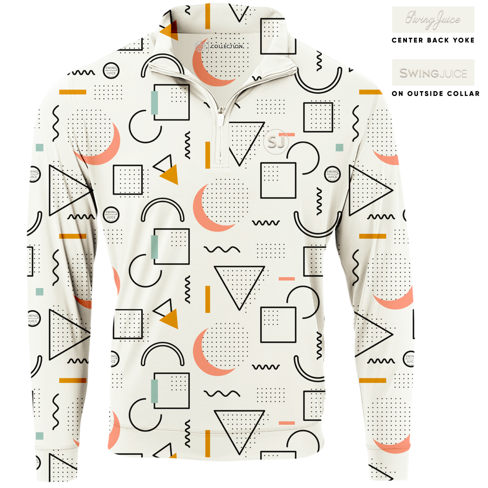 Golf 90's Golf Men's Quarter Zip by SwingJuice LLC - MVP Sports Wear & Gear