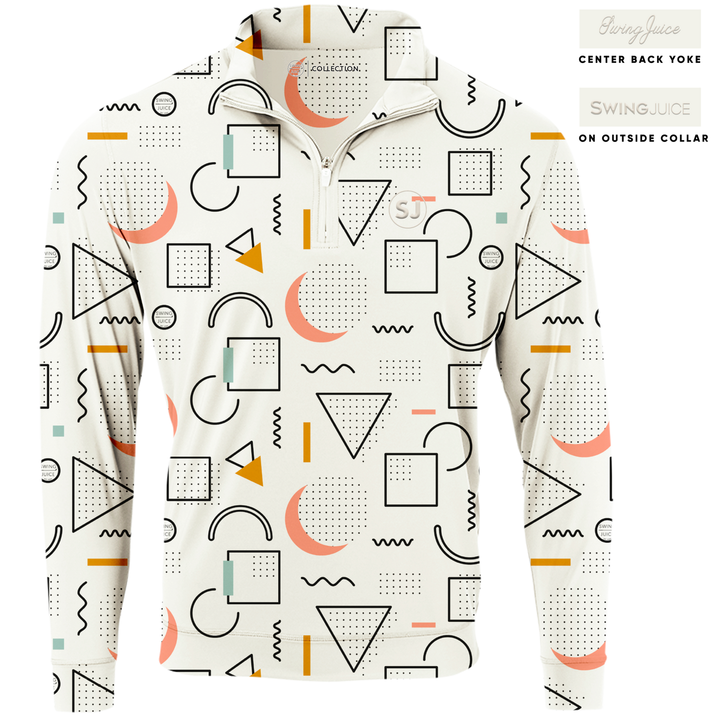 Golf 90's Golf Men's Quarter Zip by SwingJuice LLC - MVP Sports Wear & Gear