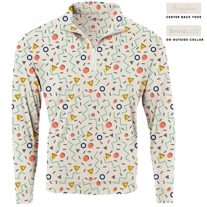 Golf Fresh Prints Men's Quarter Zip by SwingJuice LLC - MVP Sports Wear & Gear