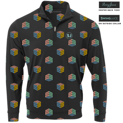 Golf Gamescape Men's Quarter Zip by SwingJuice LLC - MVP Sports Wear & Gear