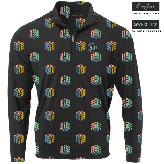 Golf Gamescape Men's Quarter Zip by SwingJuice LLC - MVP Sports Wear & Gear