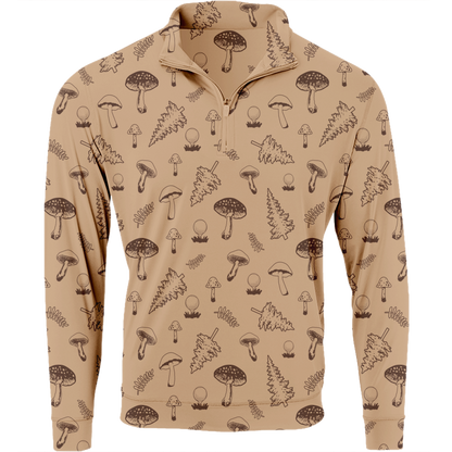 Golf Mushrooms Men's Quarter Zip by SwingJuice LLC - MVP Sports Wear & Gear