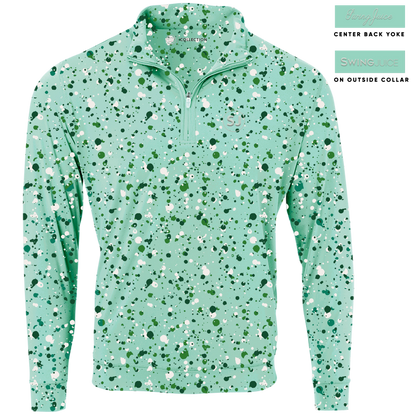 Golf Splatter Men's Quarter Zip by SwingJuice LLC - MVP Sports Wear & Gear