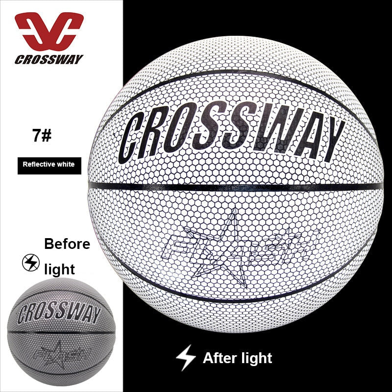 Holographic Reflective Basketball Ball Wear-Resistant Luminous Night - MVP Sports Wear & Gear