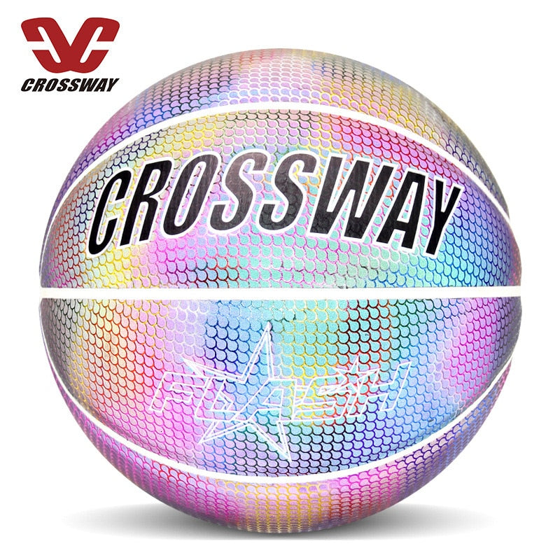 Holographic Reflective Basketball Ball Wear-Resistant Luminous Night - MVP Sports Wear & Gear