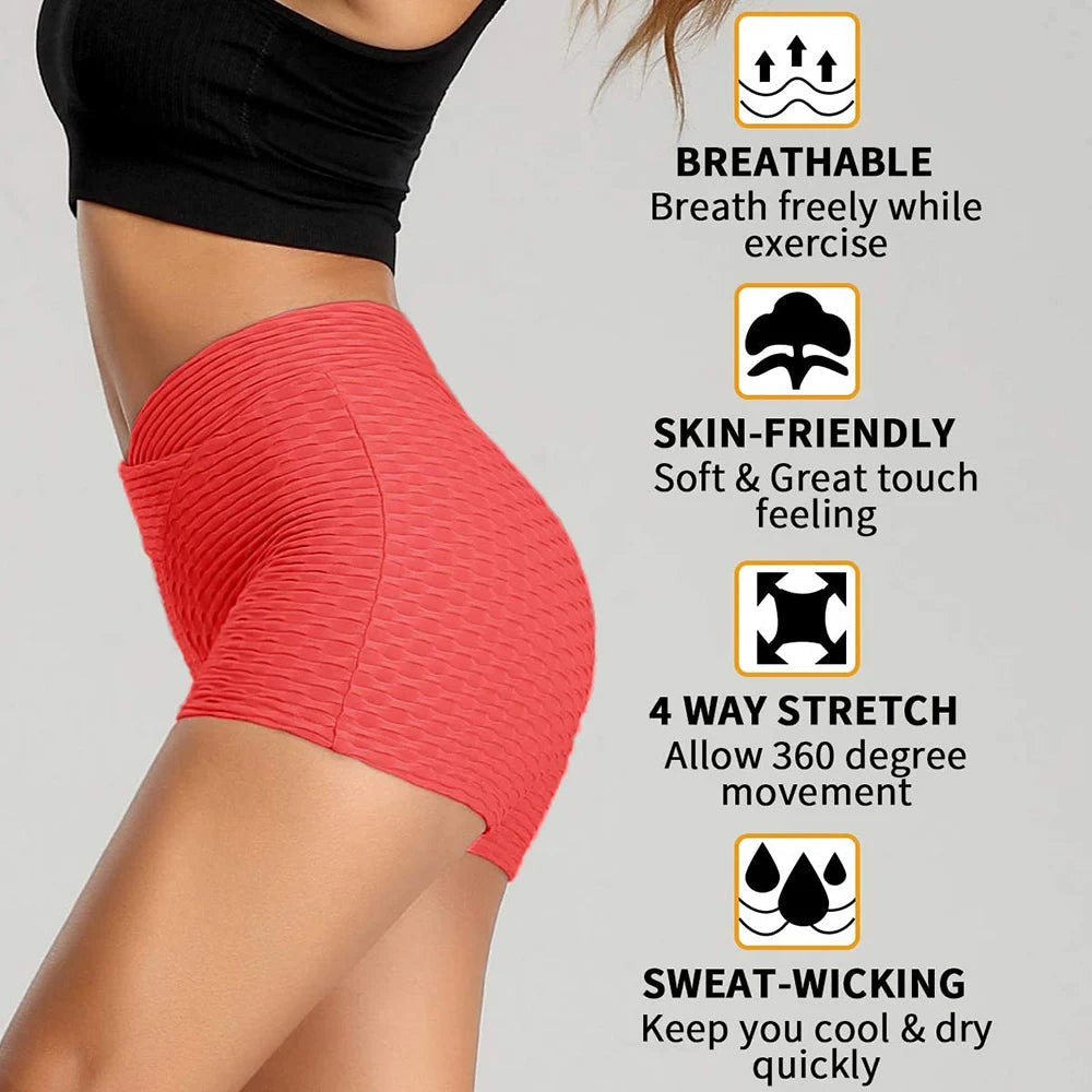 INFILAR Push Up Yoga Shorts Leggings Sport Fitness High-waisted Tights - MVP Sports Wear & Gear