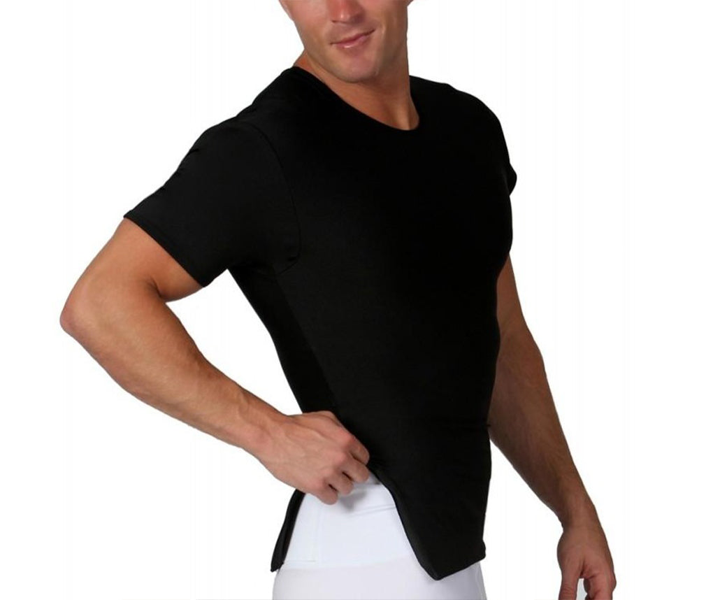 Insta Slim I.S.Pro USA Compression Crew Neck W/12" Right Side Zipper TS00Z1 by InstantFigure INC - MVP Sports Wear & Gear