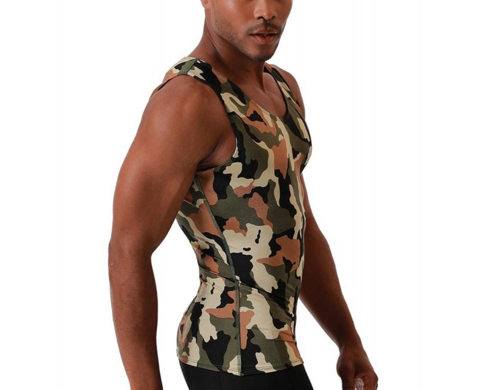 Insta Slim I.S.Pro USA Camo Activewear Muscle Tank 3MAT001 by InstantFigure INC - MVP Sports Wear & Gear