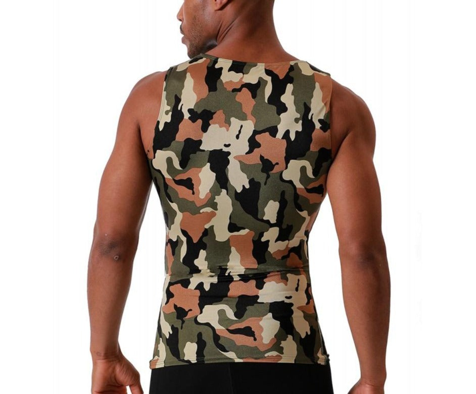 Insta Slim I.S.Pro USA Camo Activewear Muscle Tank 3MAT001 by InstantFigure INC - MVP Sports Wear & Gear