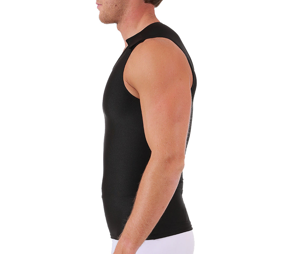 Insta Slim I.S.Pro USA Compression Muscle Tank W/Hook and Loop Shoulders MS00V1 by InstantFigure INC - MVP Sports Wear & Gear