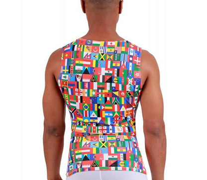 Insta Slim I.S.Pro USA Flags Activewear Muscle Tank 5MAT001 by InstantFigure INC - MVP Sports Wear & Gear