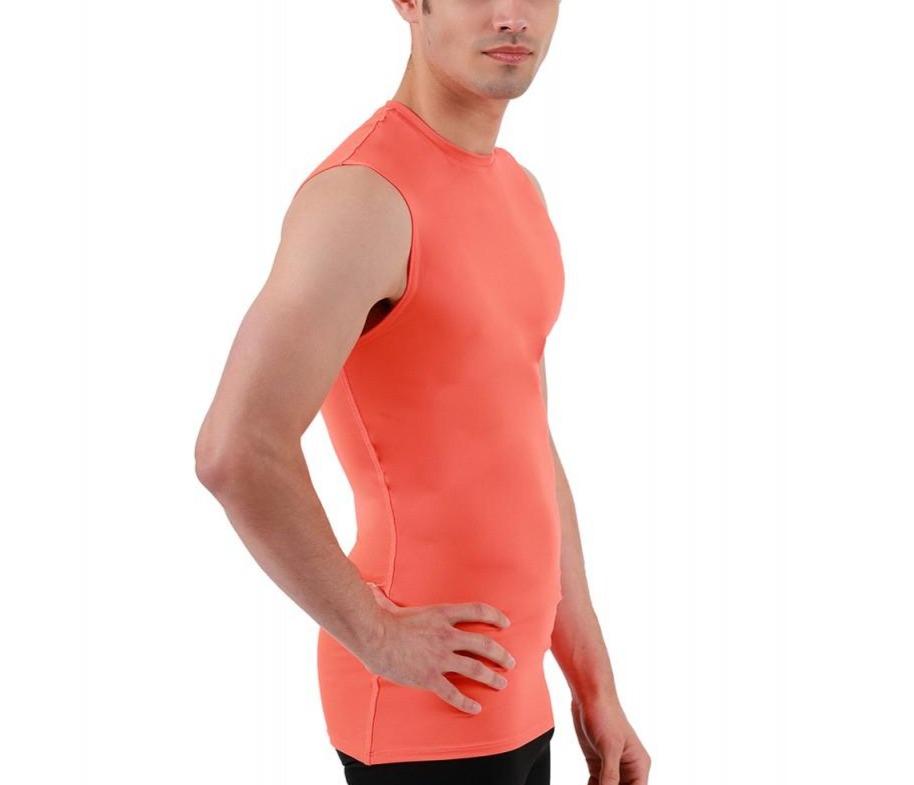 Insta Slim I.S.Pro USA Medium Compression Sleeveless High Crew Neck Shirt - 2MAT018 by InstantFigure INC MVP Sports Wear & Gear