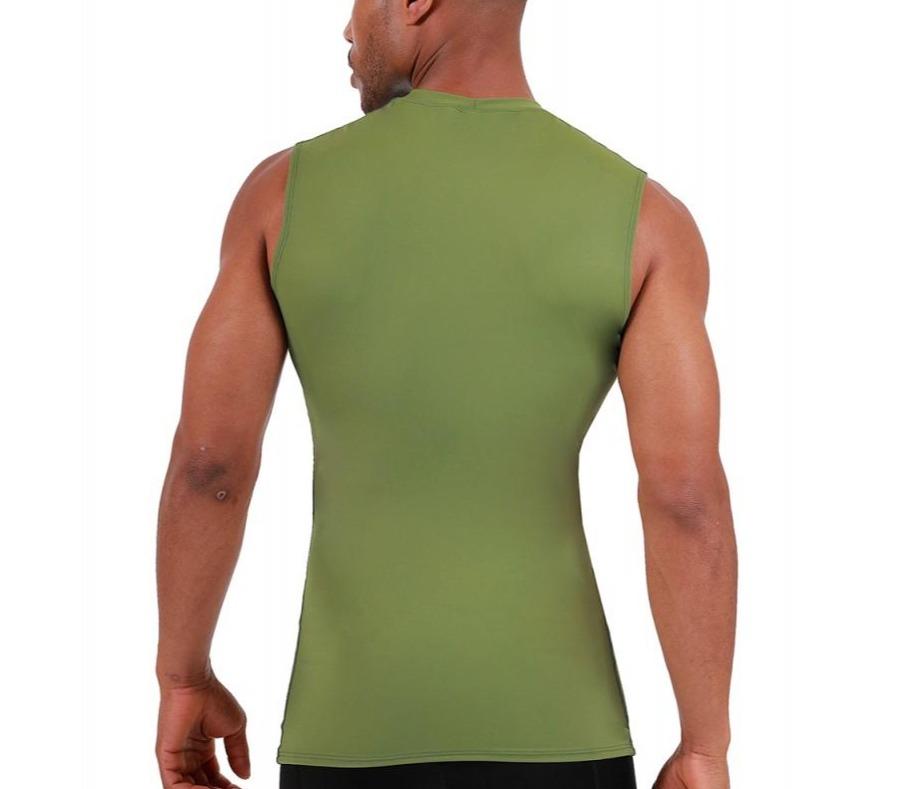 Insta Slim I.S.Pro USA Medium Compression Sleeveless High Crew Neck Shirt - 2MAT018 by InstantFigure INC MVP Sports Wear & Gear