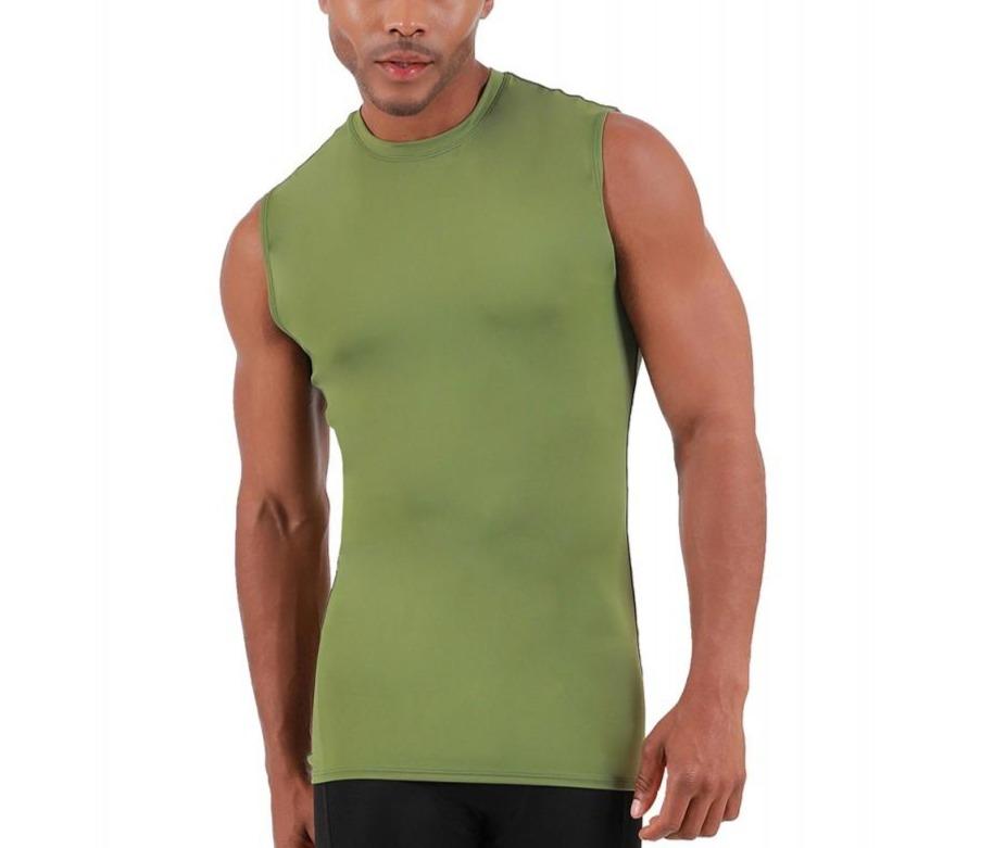 Insta Slim I.S.Pro USA Medium Compression Sleeveless High Crew Neck Shirt - 2MAT018 by InstantFigure INC MVP Sports Wear & Gear