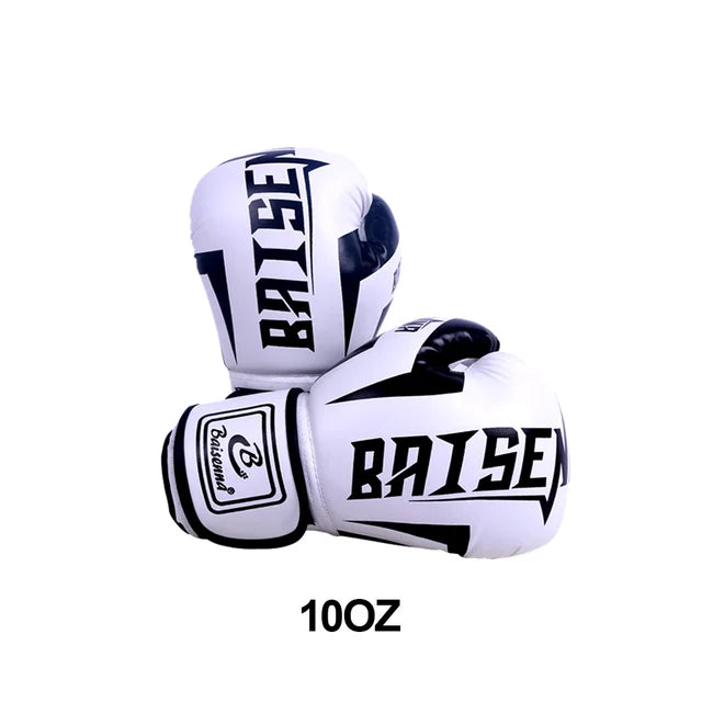 Kick Boxing Gloves for Men Women PU Leather MMA Sanda Training Gloves Karate Muay Thai Kickboxing Fighting Gloves for Adult Kids MVP Sports Wear & Gear