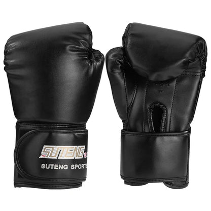 Kick Boxing Gloves for Men Women PU Leather MMA Sanda Training Gloves Karate Muay Thai Kickboxing Fighting Gloves for Adult Kids MVP Sports Wear & Gear