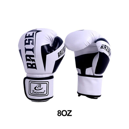 Kick Boxing Gloves for Men Women PU Leather MMA Sanda Training Gloves Karate Muay Thai Kickboxing Fighting Gloves for Adult Kids MVP Sports Wear & Gear