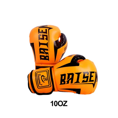 Kick Boxing Gloves for Men Women PU Leather MMA Sanda Training Gloves Karate Muay Thai Kickboxing Fighting Gloves for Adult Kids - MVP Sports Wear & Gear