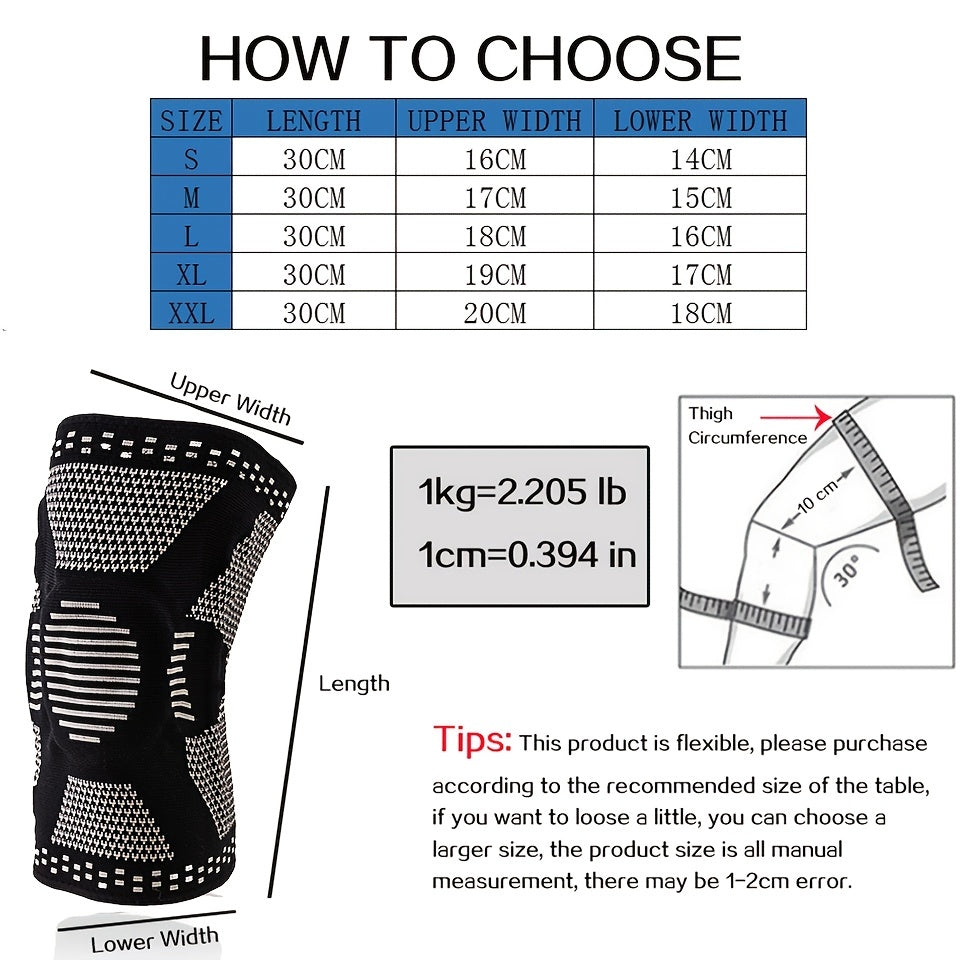 Knee Support Brace, Professional Knee Compression Sleeve Brace For Arthritis, Improve Circulation, Exercise, Joint Pain Relief, Fitness Knee Sleeve - MVP Sports Wear & Gear