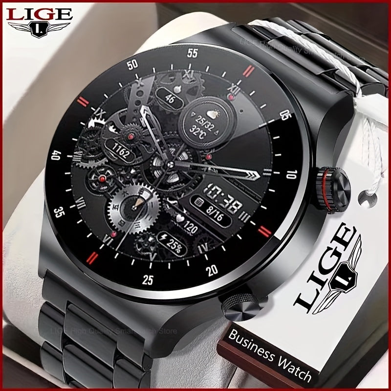 LIGE NFC Smart Watch For Men 2023 BT Calling IP67 Waterproof Sports Fitness Tracker Blood Oxygen Monitoring Relogio Masculino - MVP Sports Wear & Gear