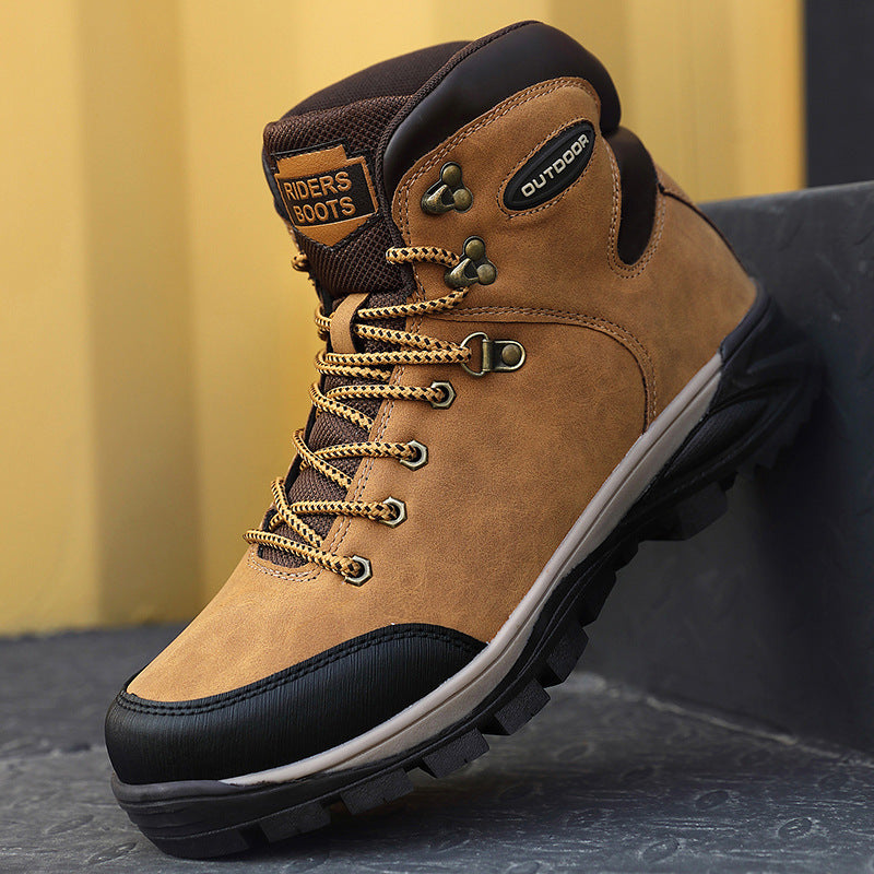 Large Size Winter Men's High-top Cotton Boots Plus Velvet To Keep Warm - MVP Sports Wear & Gear