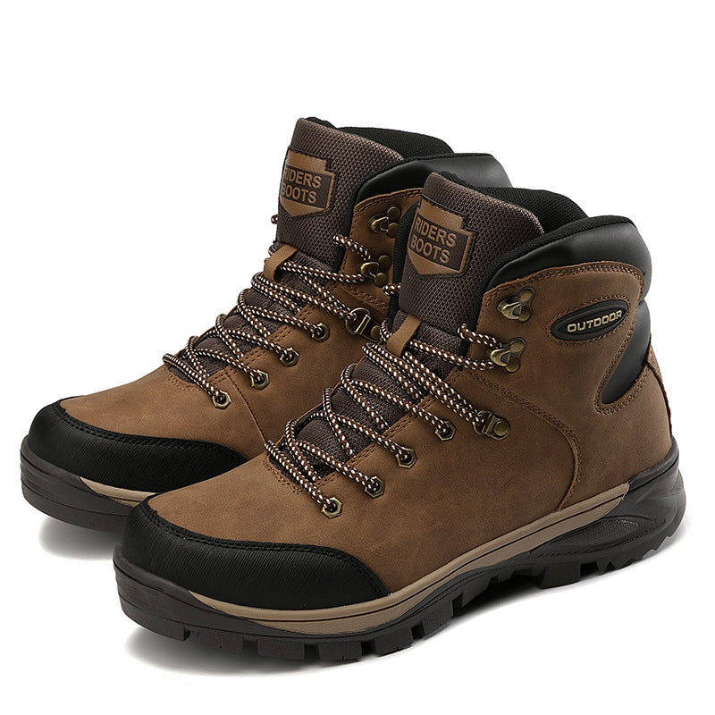 Large Size Winter Men's High-top Cotton Boots Plus Velvet To Keep Warm - MVP Sports Wear & Gear