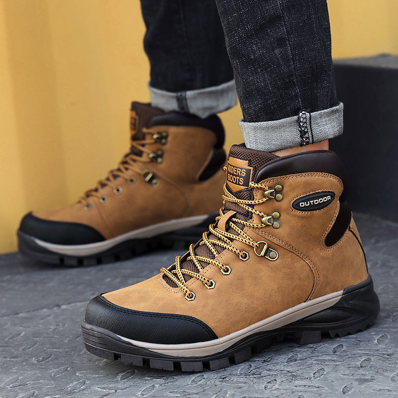 Large Size Winter Men's High-top Cotton Boots Plus Velvet To Keep Warm - MVP Sports Wear & Gear