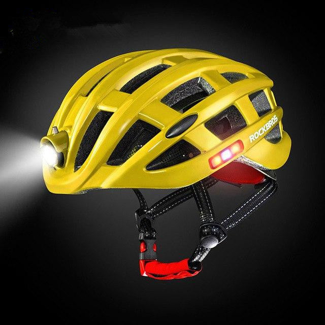 Light Cycling Helmet USB Rechargeable Bike Ultralight Helmet Intergrally-Molded Mountain Road Bicycle Mtb Helmet - MVP Sports Wear & Gear